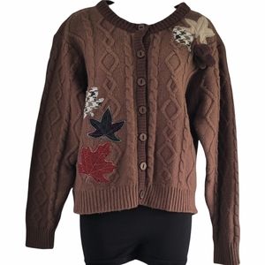 Vintage wool blend cardigan sweater